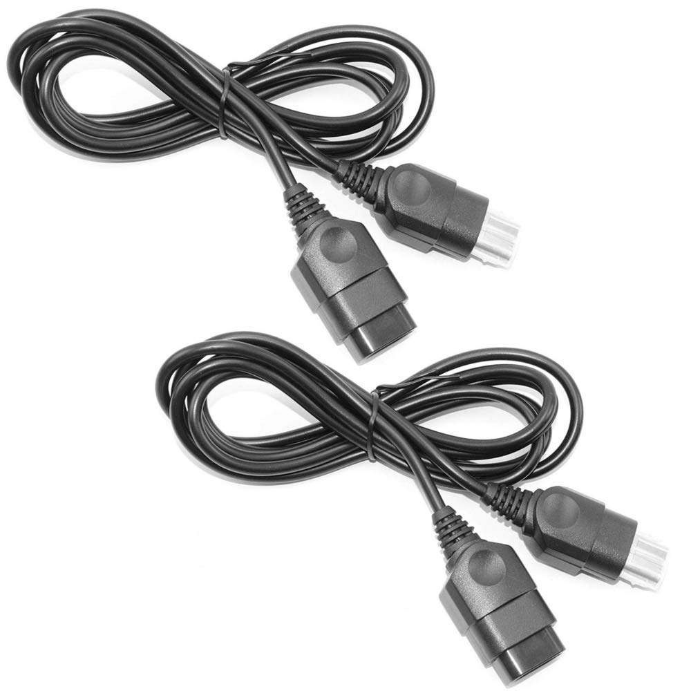 YB-OSANA 2 Packs! Replacement 6ft Extension Cords for Xbox Controller, Set of 2, Black