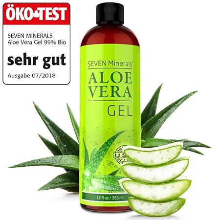 Aloe Vera Gel 99% Bio, 355 ml – ÖKO-TEST Sehr Gut – 100% Natürlich, Rein & Ohne Duftstoffe (Alkoholfrei, Kein Parfüm/WC-Duft)