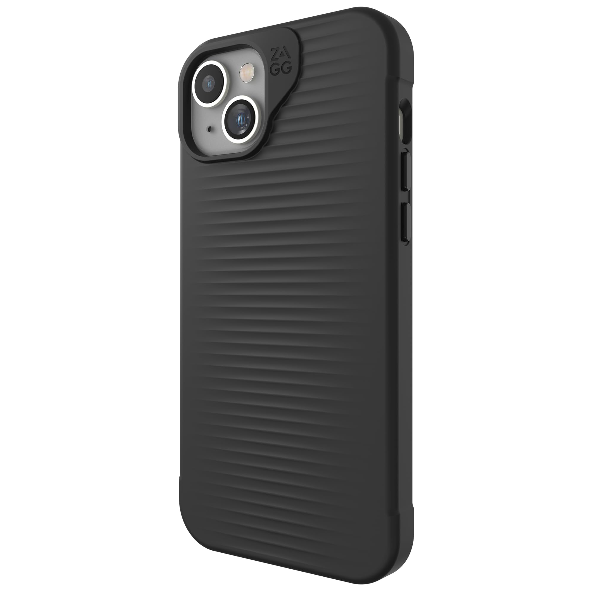 ZAGG Luxe Snap Graphene-Reinforced Case for iPhone 14 Plus and iPhone 15 Plus [6.7-Inch], MagSafe Compatible, Slim and Comfortable Design, Shockproof Phone Back Cover (Black)