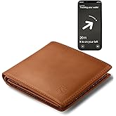 FLETUTE Leather Wallet for Men | Extra Capacity Bifold Wallet ID Window 13 Card Slots Bifold RFID Blocking Wallet Gift for Him