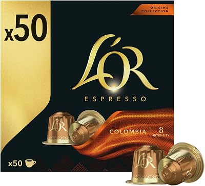 Cápsulas de Café Espresso Colômbia | Intensidade 8 | 50 cápsulas Nespresso Compatíveis