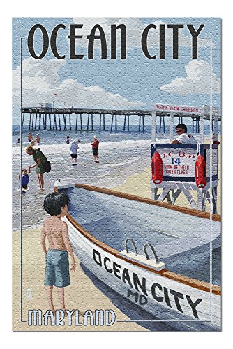 Ocean City, Maryland - Lifeguard Stand (20x30 Premium 1000 Piece Jigsaw Puzzle, Made in USA!)