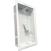 White Box In-Wall Retrofit Media Enclosure for Samsung The Frame TVs, One Connect Box &amp; Streaming Devices &ndash; Steel Flush Mount Cable Management