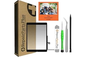 Repair Parts Plus Premium DIY Kit for iPad 9 9th Generation Screen Replacement (10.2" 2021, A2602 A2603 A2604 A2605) Glass Touch Digitizer + Button, Adhesive, Quickstart Guide/Videos