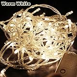 xtf2015 Warm White 10m Abt.33ft 100led Bulbs Pretty Fairy Light String Lights for Wedding Party Christmas Decoration Waterproof