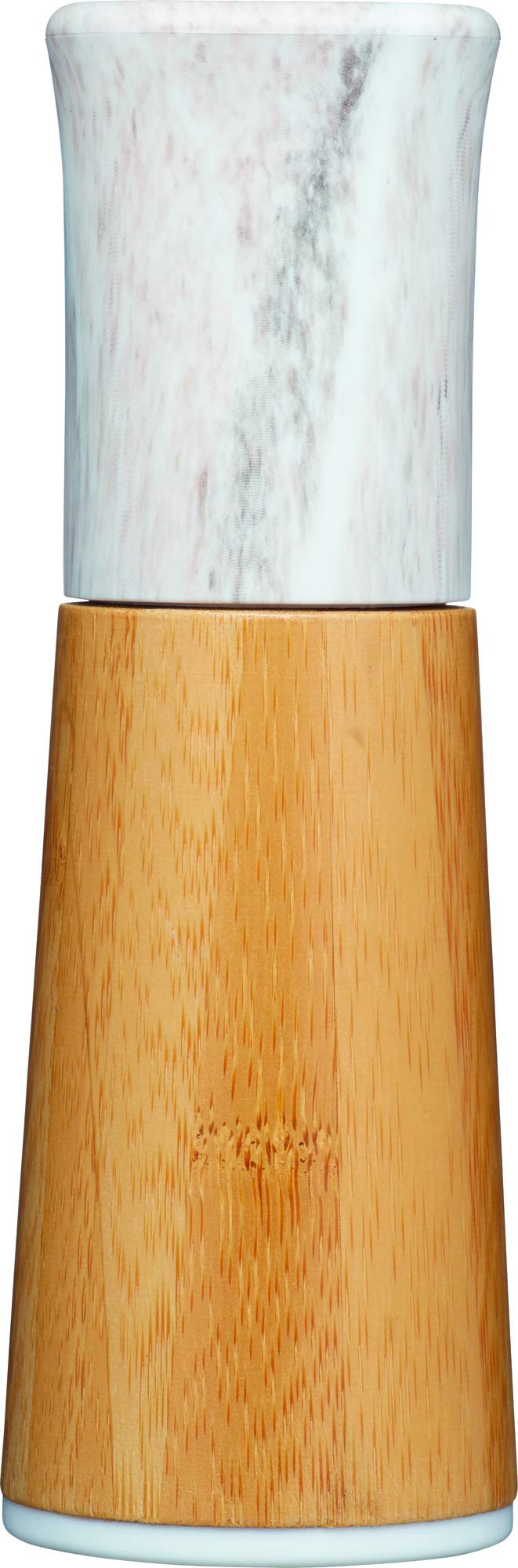 KitchenCraft Serenity Salt or Pepper Mill, Bamboo/Plastic, Brown/Pale Pink, 17.5 cm