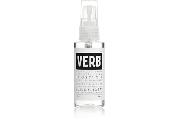 Verb Ghost Oil Vegan Weightless Hair Oil Lightweight Hair Oil Revitalizing Hair Treatment Oil Nourishes and Promotes Shiny Ha