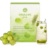 OSULLOC Sunshine Muscat Cold Brew Tea, Sweet Muscat flavored iced tea, Hydration Tea Packets (20ea, 1.76oz)