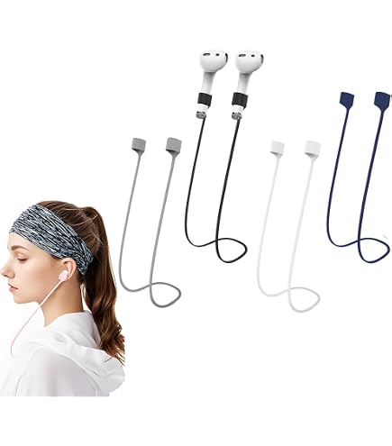 Wholesale Deals Anti-Lost Straps For Airpods,Colorful Soft Silicone Sports Lanyard Neck Rope Cord 2849394100430