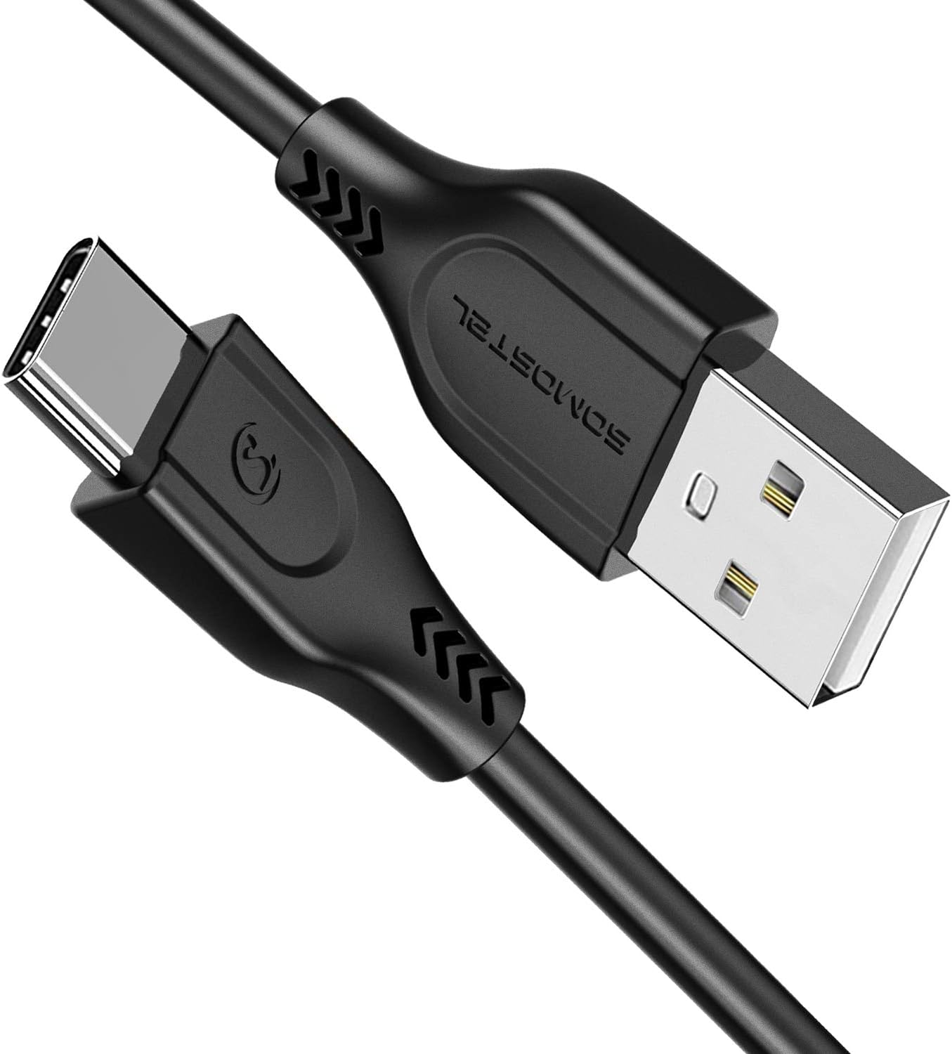 2Pack USB Type C Cable 3A Fast Charging, SOMOSTEL USB A to C Charger Cord (3.3ft) for Samsung Galaxy S20/S20 Plus/S20 Ultra/S10+/S10e/S9/S8/Note 10/9/8/A20/A50/A70,LG Stylo 5 4 G6 G7 G8 V40,Moto Z