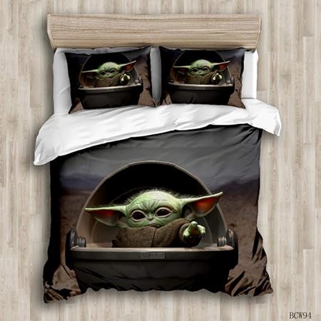 baby yoda crib set
