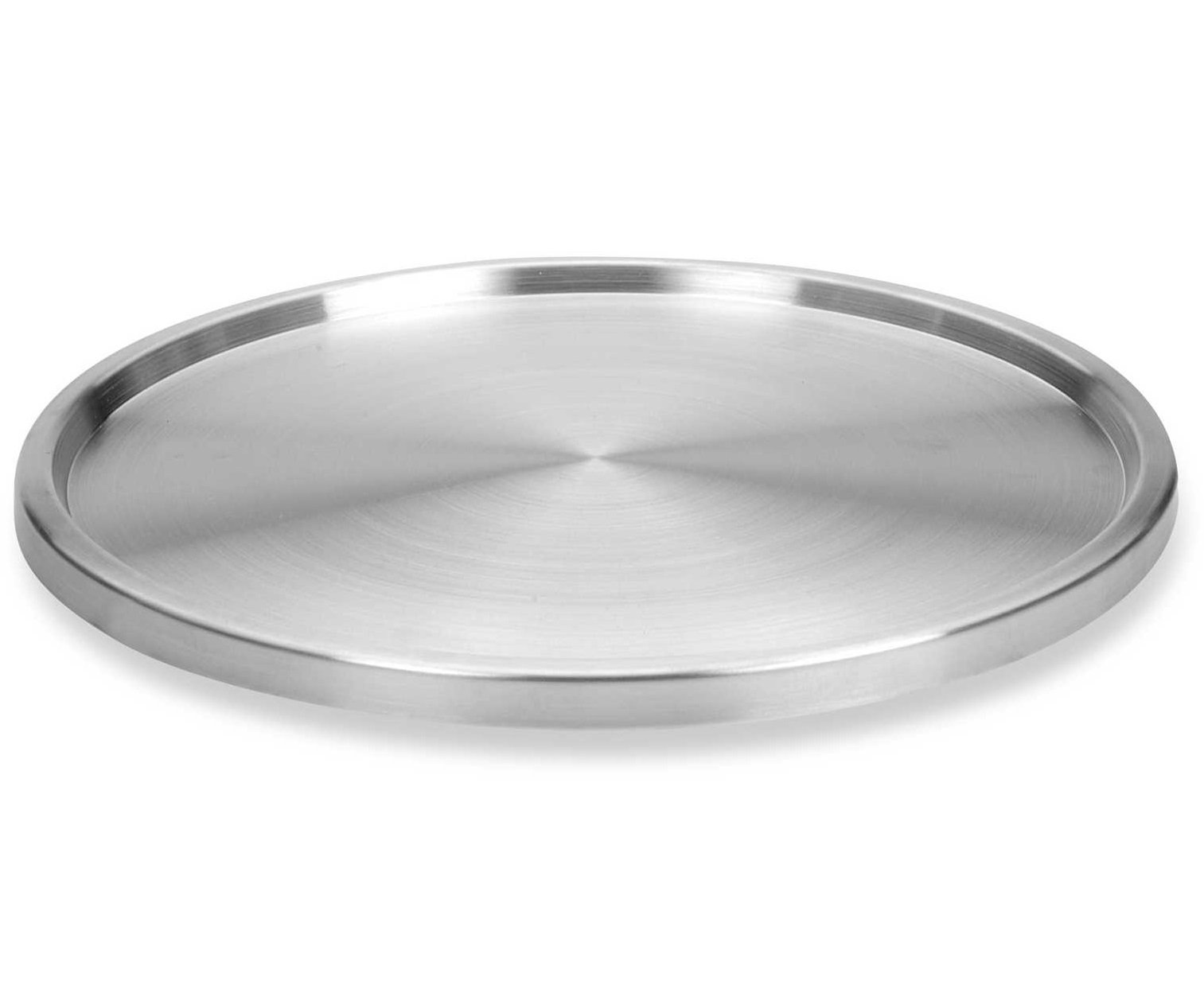 Lovotex 1 Tier Lazy Susan Stainless Steel 360 Degree Turntable Rotating 2Level Tabletop Stand