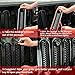 DEDC Jeep Front Grille Mesh Inserts Jeep Grille Guard with Key Hole for 2007-2017 Jeep JK Wrangler & Wrangler Unlimited (Pack of 7)