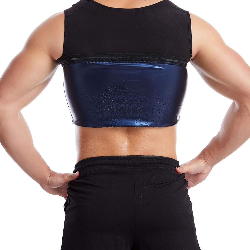 Zhongdawei Man Waist Trainer Hot Neoprene Workout Sauna Tank Top Polymer Sweat Shirt,Compression Fitness Body Shaper Vest… - Image 5