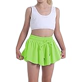 Flowy Shorts for Teen Girls Athletic Running Youth Butterfly Shorts