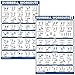 QuickFit 2 x Dumbbell Exercise Posters with Exercise Chart for Bodybuilding 18