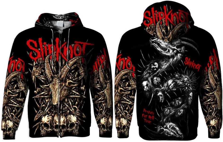 2season5 2019 New Slipknot Art 04 Fashion Full Print Mens T-Shirt and Hoodie Size S-3XL