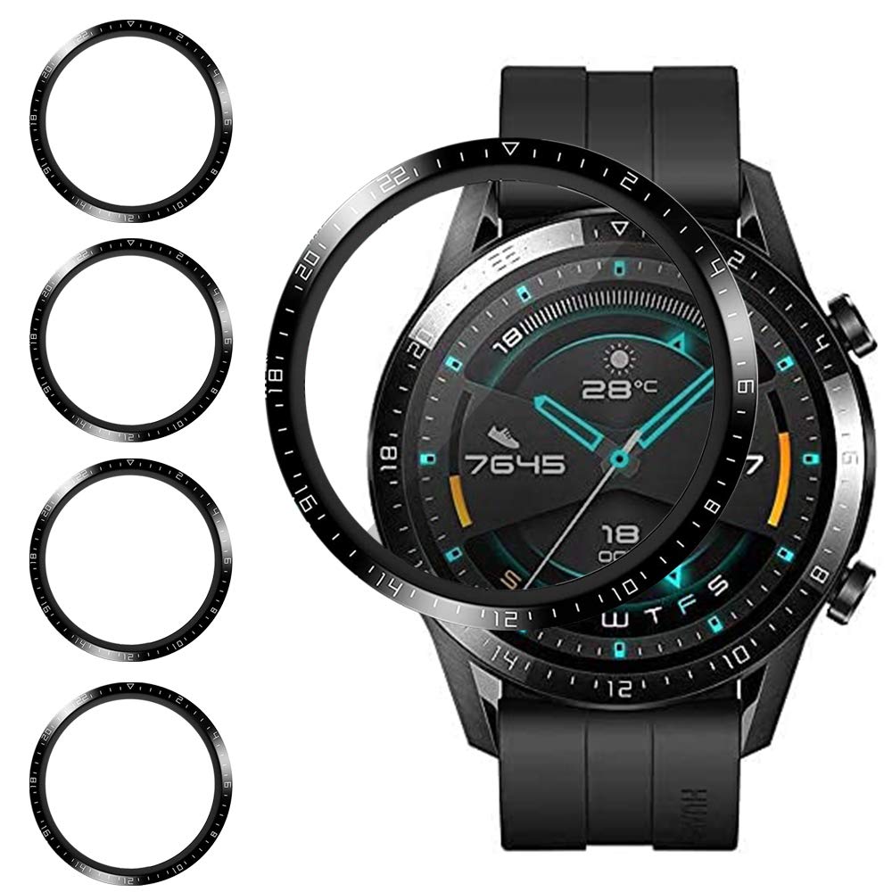 Msm-case [4 Pieces Screen Protector Compatible with Huawei Watch GT2 46mm,Sensitive Touch,Easy Application,Frosted Film,Bubble ,Easy Installation,Full Coverage