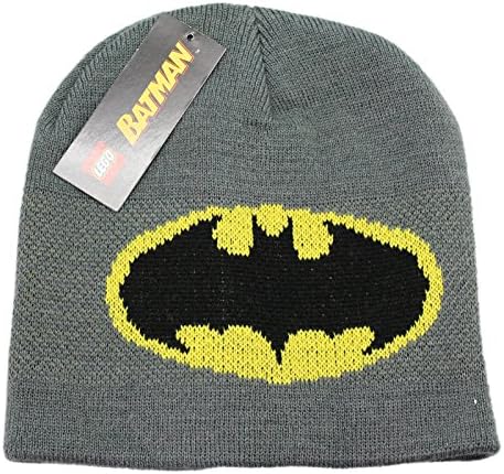Lego Batman Movie Kids Gray Gloves and Beanie Set