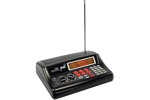 Whistler WS1025 Analog Desktop Scanner – Programmable Police/Fire/Weather Radio with 200 Channels and Backlit LCD Display – Easy-to-Use Base Unit – Black