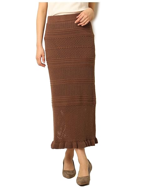 Amazon スカート ロングスカート ニットスカート ロング 夏 秋