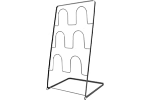 SHINEOFI Multi-Layer Iron Slippers Rack Black 3-Tier Space-Saving Slipper Storage Shelf for Household Bathroom