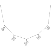 Annamate Butterfly Necklace Sterling Silver Butterfly Chain Choker Necklace for Women Ladies Gift for Her Jewelry Butterfly Choker