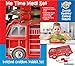 Funwares Fire Engine Kids' Dinnerware Set: Durable, Divided Plate, Ideal for Picky Eaters, Educational Mealtime, Easy Cleaning, Gift For Toddlers