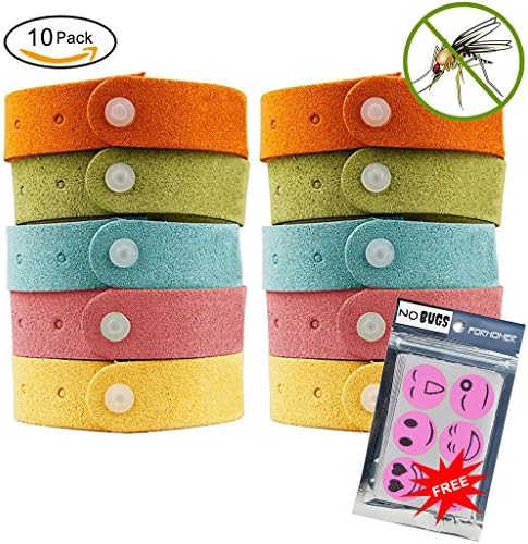 Mosquito Repellent Bracelet - Travel Insect Repellent Bracelet Non-Toxic Bug Bracelets For Kids &amp; Adults, Keep Insects &amp; Bugs Away Indoor Outdoor Bug Repellent Bracelet From FORHOMER