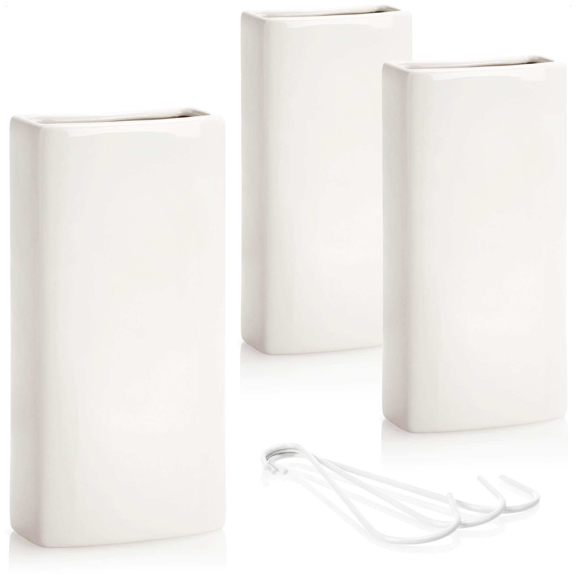 COM-FOUR® 3x air humidifier heating - radiator air humidifier in white - heating water evaporator made of ceramic (White)