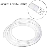 Sourcing Map PVC Hose Tube 8mm ID 10mm OD 1.5m Clear Flexible Tubing view 2
