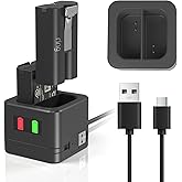 Charger Station for Ring Battery, Charger Dock for Replacement Battery Compatible with Ring Doorbell Camera 2/3/3 Plus/4, Pee