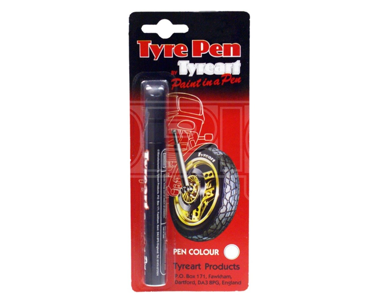 Summit TP2-Y Tyre Lettering Pen, Yellow