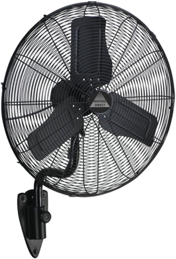 Misting Direct Wet Location Fan w/Designer Wall Mount