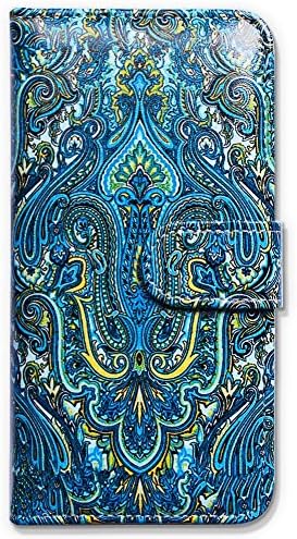 CycleMore Folio PU Leather Case Cover with Card Holder for Women/Men for Apple iPhone 7 - Flower 2