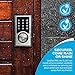 TURBOLOCK TL-201 Electronic Keypad Deadbolt Keyless Entry Door Lock w/Code Disguise, 21 Programmable Codes, 1-Touch Locking + 3 Backup Keys, Brush Nickel