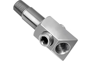 Oil Pressure Sensor Thread Adapter, 1/8-27 NPT Port Plugs for Chevy/GM Small Block 305 350 Engines