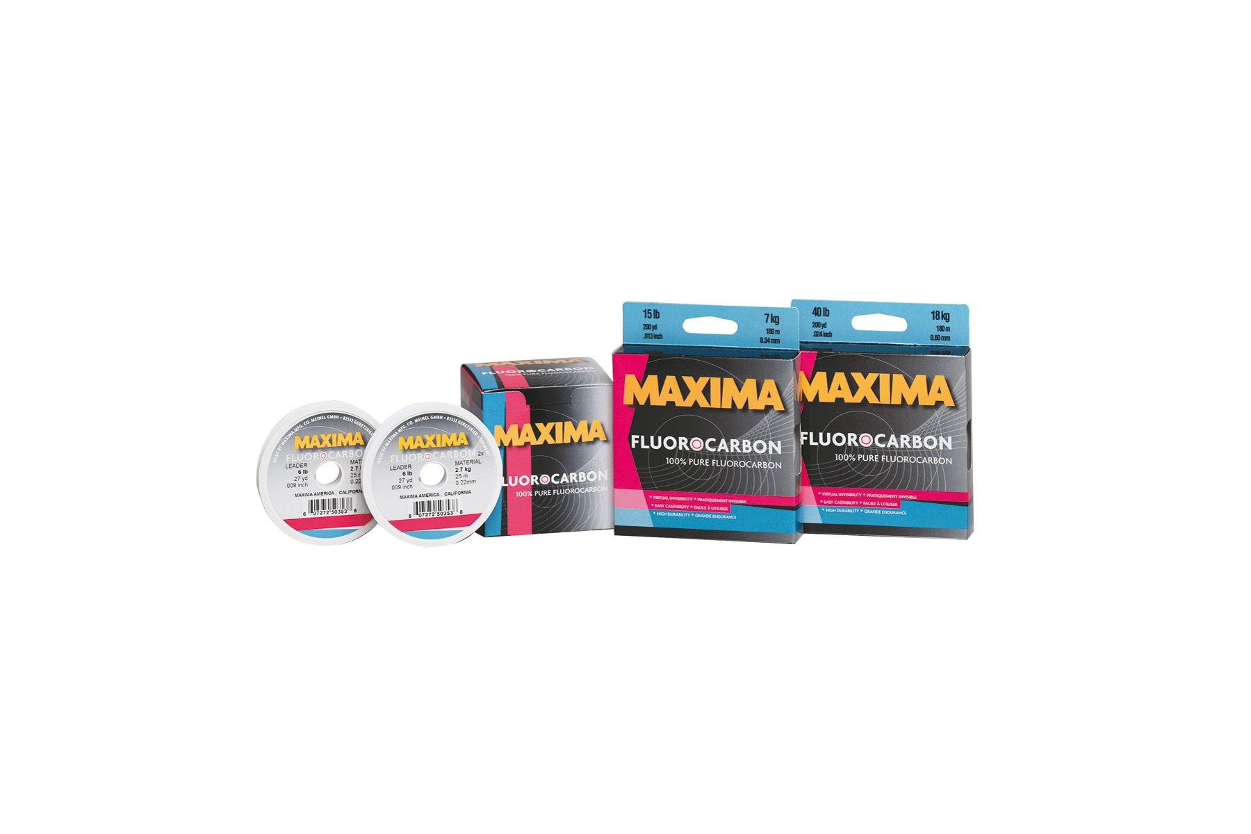 Maxima 1 SHT FLUOROCARBON 12LB One Shot Flourocarbon, Clear, 25m
