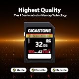 Gigastone 32GB SDHC A2 V30 UHS-I Memory Card 5-Pack for 4K Cameras view 6
