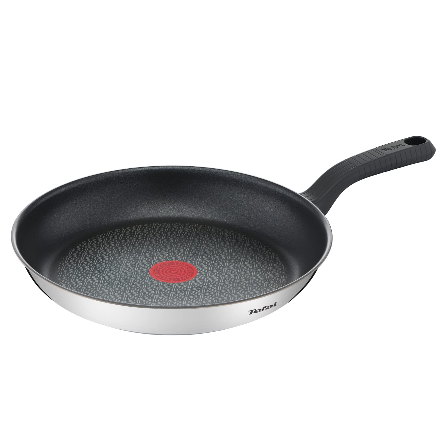 Tefal Comfort Max Stainless Steel Non-Stick Pancake Frying Pan 30cm, Thermo-Spot Heat Indicator, Induction Compatible Base, Comfortable Grip Handle, G7260744