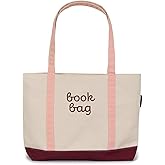 Out of Print Book Bag Zippered Tote Bag with Inner Pocket - Gift for Book Lovers