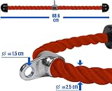 Yes4All DYR0 Tricep Rope 68.6 cm Red Nylon with Carabiner view 3