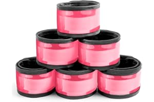 esonstyle Pack of 6 LED Light Up Band Slap Bracelets Night Safety Wrist Band for Cycling Walking Running Concert Camping Outdoor Sports