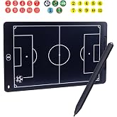 Magnetic Electronic Soccer Coaching Board, 16 inch LCD Soccer Coaching Board,LCD Soccer Strategy Board with Stylus Pen,Soccer Board Tactic Board, Training Equipment