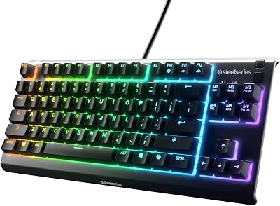 SteelSeries Apex 3 TKL Gaming Keyboard Tenkeyless RGB IP32 Black