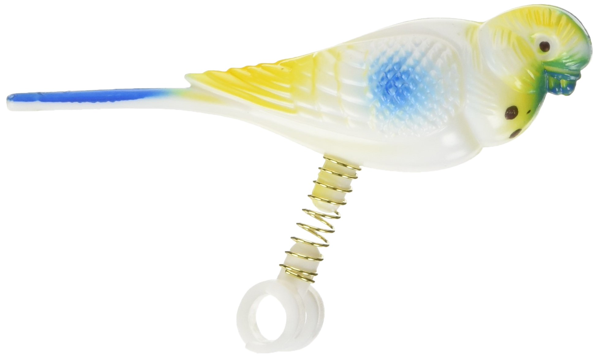 Rosewood Boredom Breaker Budgie On Spring Bird Toy