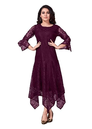 Buy Dharmi Enterprise Women S Western 3 4 Sleeveless One Piece Net Cotton Gown High Low Dress For Girls X Large At Amazon In Buy Dharmi Enterprise Women S Western 3 4 Sleeveless One Piece Net Cotton Gown High Low Dress For Girls X Large At Amazon In