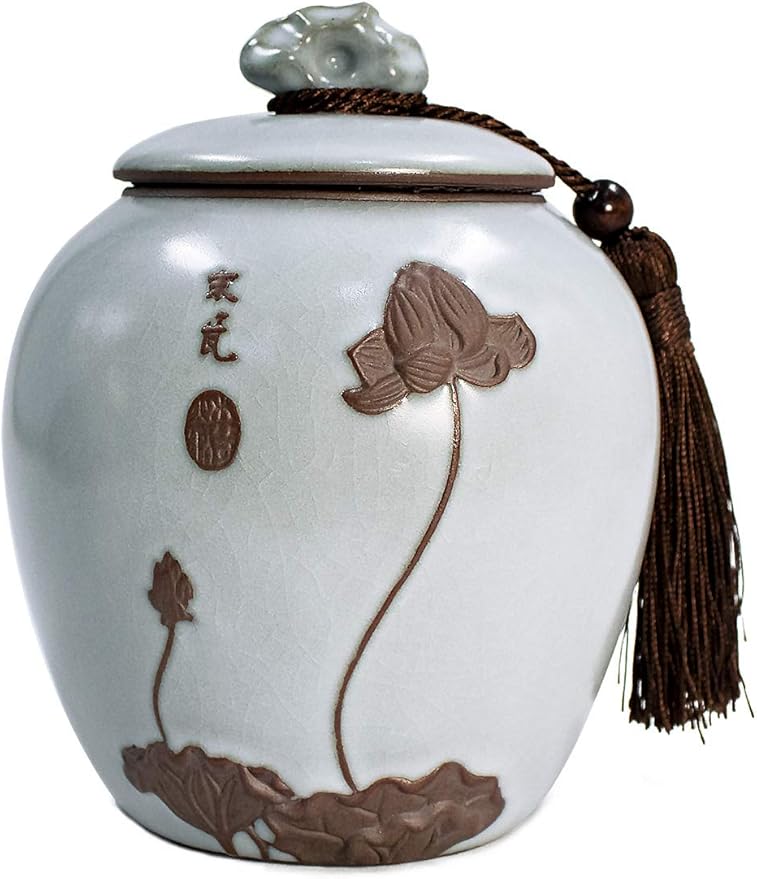 /Tea Caddy/Tea Canister, Lotus
