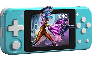 ZWYING Handheld Retro Game Console - 3" IPS Screen, 64GB TF Card, 5000+ Games, Compatible with 12 Emulators, Portable Pocket 