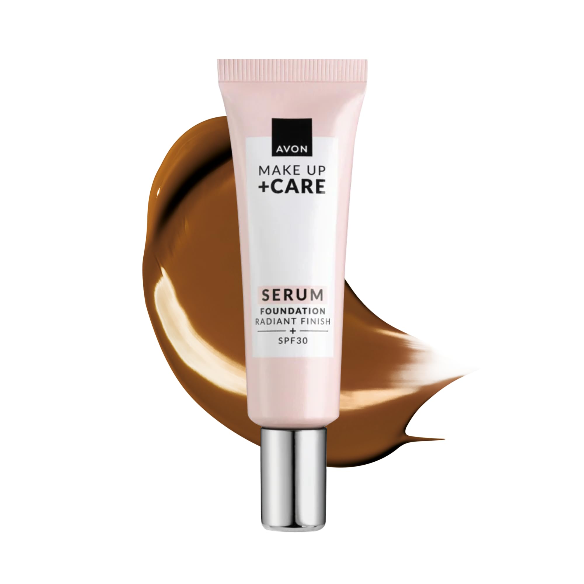 Avon Serum Foundation 30ml, SPF 30, Serum Infused Formula for Light-Medium Coverage, Locks in Moisture, Cruelty Free, Dark Cocoa